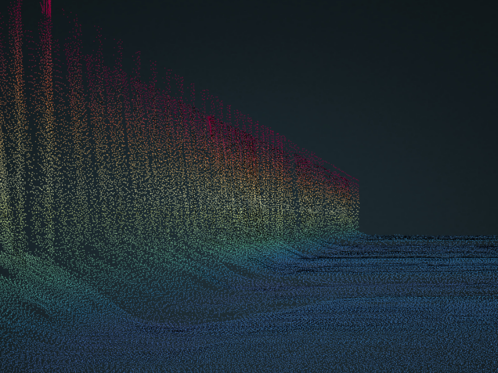 Container Terminal, Hamburg – Vorschau der 3D-Punktwolke