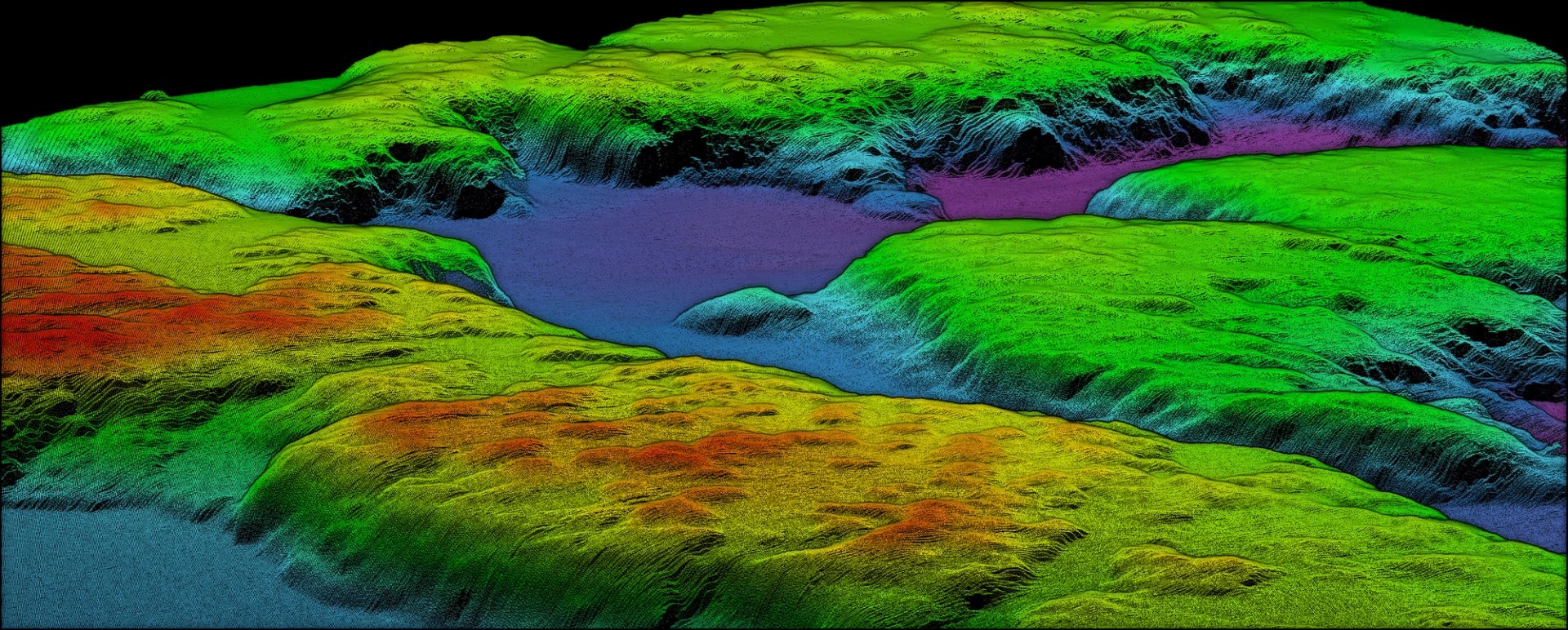Detailliertes 3D-Geländemodell des Meeresbodens vor Sardinien aus NORBIT-WINGHEAD-X-Messdaten